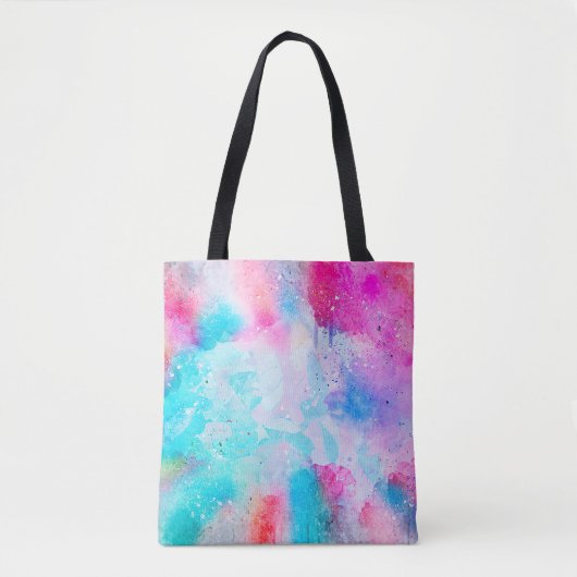 Achtergrond abstracte waterverf tote bag (Voorkant)