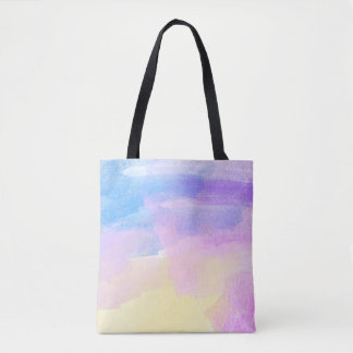Achtergrond abstracte waterverf tote bag