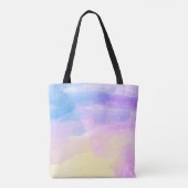 Achtergrond abstracte waterverf tote bag (Achterkant)