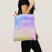 Achtergrond abstracte waterverf tote bag (Dichtbij)