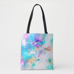 Achtergrond abstracte waterverf tote bag