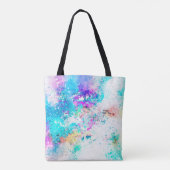 Achtergrond abstracte waterverf tote bag (Achterkant)