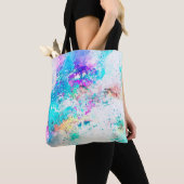 Achtergrond abstracte waterverf tote bag (Dichtbij)