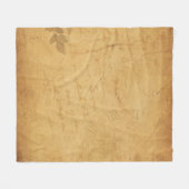 Achtergrond afbeelding bloemschrift fleece deken (Voorkant (Horizontaal))