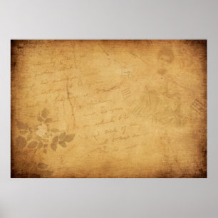 Achtergrond afbeelding bloemschrift poster
