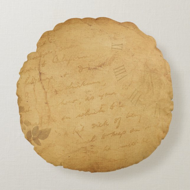 Achtergrond afbeelding bloemschrift rond kussen (Voorkant)