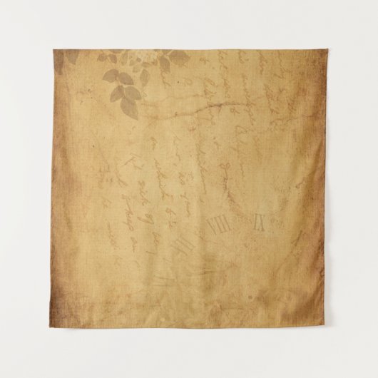 Achtergrond afbeelding bloemschrift wandkleed (Voorkant (horizontaal))