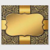 Achtergrond afbeelding goud lijst cadeaupapier (Vlak)