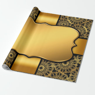 Achtergrond afbeelding goud lijst cadeaupapier