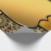 Achtergrond afbeelding goud lijst cadeaupapier (Hoek)