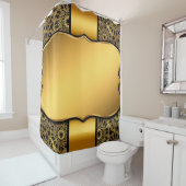 Achtergrond afbeelding goud lijst douchegordijn (In situ)