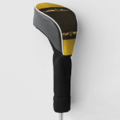 Achtergrond Afbeelding Goud Lijst Golfheadcover (Schuin)