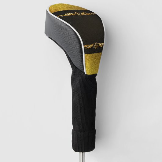 Achtergrond Afbeelding Goud Lijst Golfheadcover (Schuin)