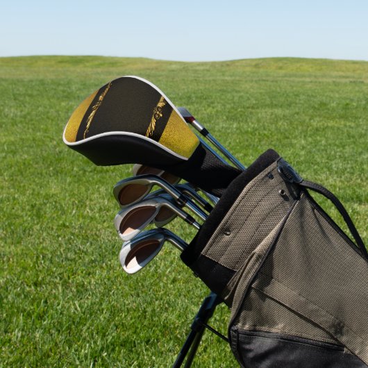 Achtergrond Afbeelding Goud Lijst Golfheadcover (Insitu)