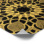 Achtergrond afbeelding goud lijst poster (Hoek)