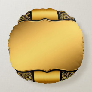 Achtergrond afbeelding goud lijst rond kussen