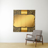 Achtergrond afbeelding goud lijst wandkleed (In situ)