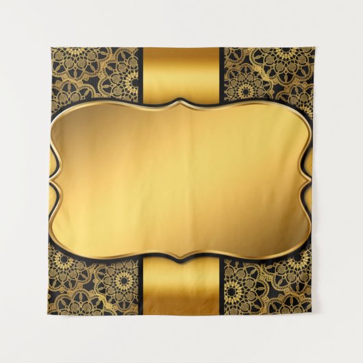 Achtergrond afbeelding goud lijst wandkleed (Voorkant)