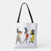 Achtergrond Afrikaanse vrouwen Tote Bag (Achterkant)