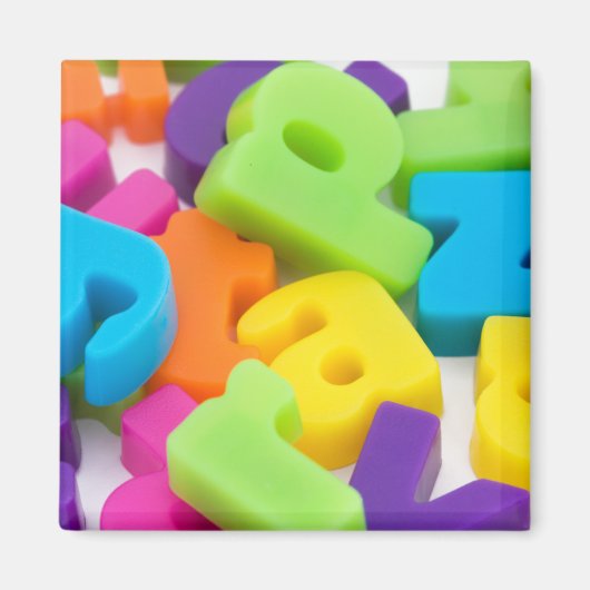 Achtergrond alfabet letters magneet (Voorkant)