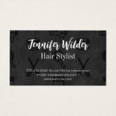 Achtergrond als kapper visitekaartje (Voorkant)