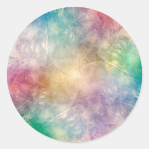 Achtergrond Antiek Apophysis Fractals I Ronde Sticker
