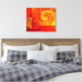 Achtergrond Antiek draden Canvas Afdruk (Insitu (Slaapkamer))