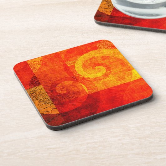 Achtergrond Antiek draden Drankjes Onderzetter (Linkerzijde)