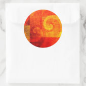 Achtergrond Antiek draden Ronde Sticker (Tas)