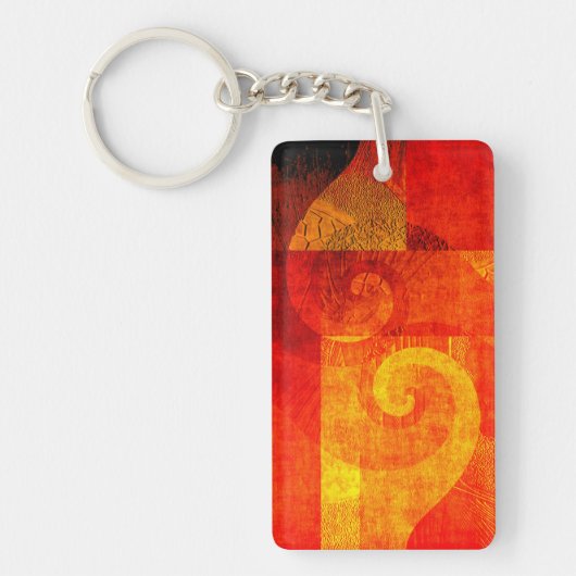 Achtergrond Antiek draden Sleutelhanger (Voorkant)