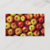 Achtergrond appelen visitekaartje (Achterkant)