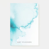 Achtergrond Aqua Blue Waterverf Post-it® Notes (Voorkant)
