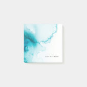 Achtergrond Aqua Blue Waterverf Post-it® Notes (Voorkant)