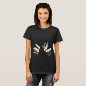 Achtergrond arrangement t-shirt voor vrouwen (Voorkant volledig)
