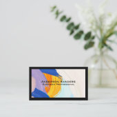 Achtergrond artistieke verflagen visitekaartje (Staand voorkant)