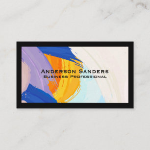 Achtergrond artistieke verflagen visitekaartje