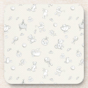 achtergrond baby bier onderzetter