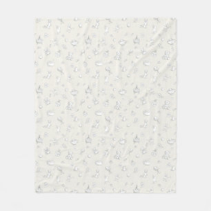 achtergrond baby fleece deken