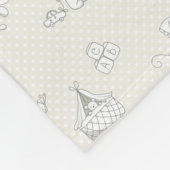 achtergrond baby fleece deken (Hoek)