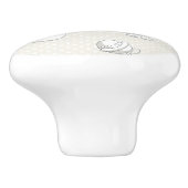 achtergrond baby keramische knop (Zijkant)