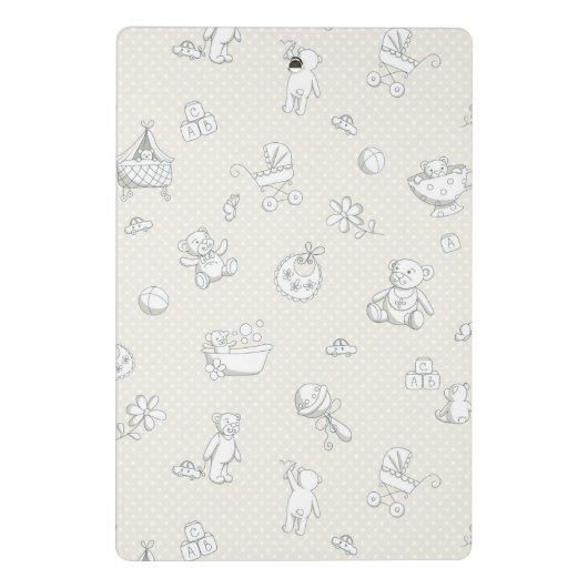 achtergrond baby mini klembord (Achterkant)