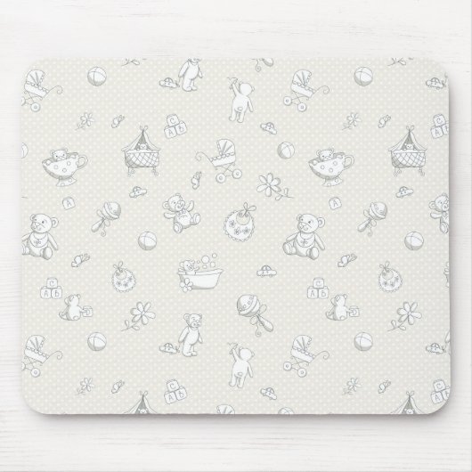 achtergrond baby muismat (Voorkant)
