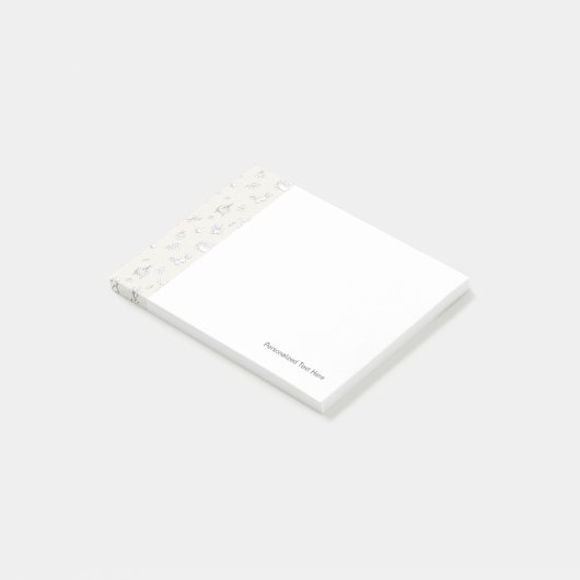 achtergrond baby post-it® notes (Schuin)