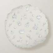 achtergrond baby rond kussen (Achterkant)