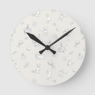 achtergrond baby ronde klok