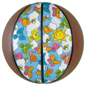 Achtergrond babydieren basketbal (Verticaal)