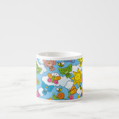 Achtergrond babydieren espresso kop (Voorkant)