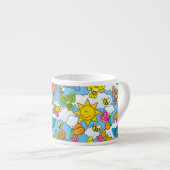 Achtergrond babydieren espresso kop (Voorkant rechts)