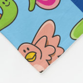 Achtergrond babydieren fleece deken (Hoek)