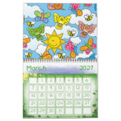 Achtergrond babydieren kalender (Mar 2027)
